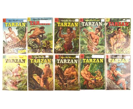 Edgar Rice Burroughs Tarzan -  a group of 50 Golden and Silver-age adventure issues (Dell Comics, 1952-1956)Many covers featu