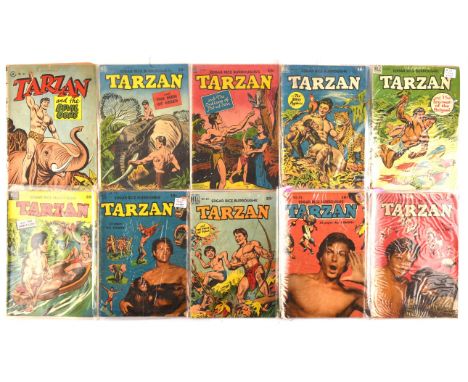Edgar Rice Burroughs Tarzan -  a group of 20 Golden-age adventure issues (Dell Comics, 1947 onwards)From the Ian Rakoff Comic