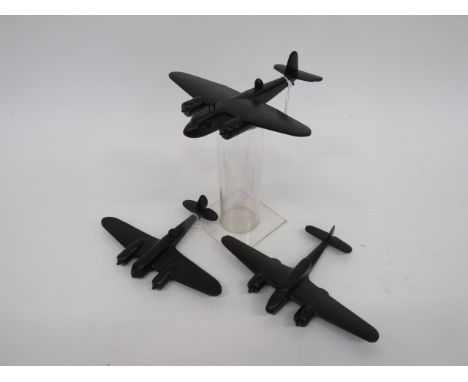 WW2 RAF Official Aircraft Recognition RAF Light Bomber Aircraft.Each made of wood with black painted finish. Depicting Bristo