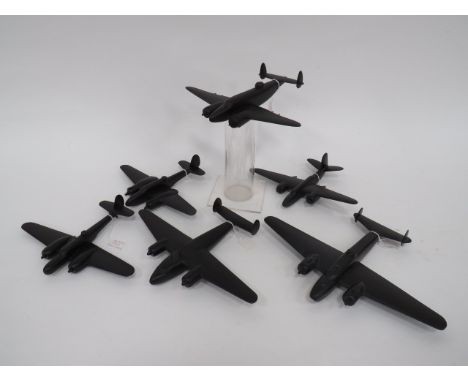 WW2 RAF Official Aircraft Recognition RAF Light Bomber Aircraft.Each made of wood with black painted finish. Depicting  Marti