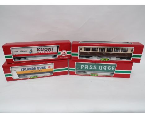 LGB Large Scale Model Railway Rolling Stock. Four Items of Rolling Stock, including: 32650. .. 45570. ... 44570. ... 40570. A