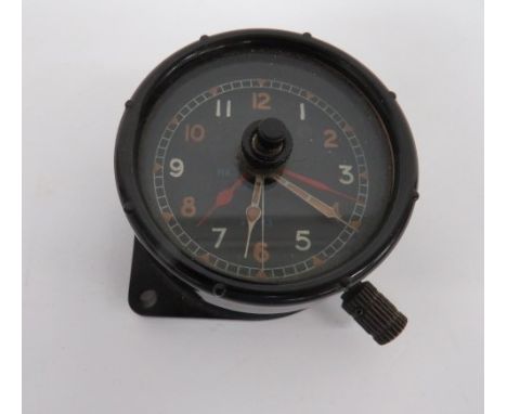 WW2 1941 RAF Aircraft control Panel ClockThis example with code date 1941 and a 1943 serving date. Requires attention. Clean 