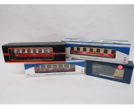 Selection of Large Scale Model Railway Rolling Stock. Comprising: Train 757-5803 Buffet Car. ... Train Line Gartenbahnen 3530