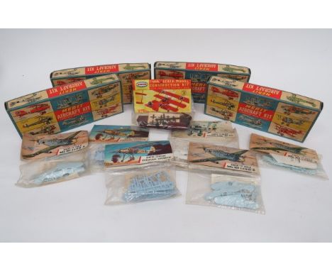 Selection of Merit & Airfix Unmade Plastic Aircraft Kits 1-72 Scale.Comprising: 4x Merit Kits in original Boxes of WW1 German