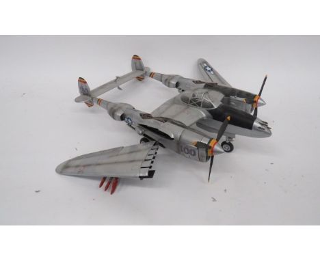 Large Scale “21st Century Toys” Model of a WW2 US Lightning AircraftThis large plastic aircraft with good detail.  Wingspan a