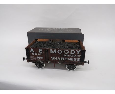 Railway Large Scale “A.E. Moody Coal Merchant” Truck Rolling Stock.A good quality Exhibition Standard wood and metal example 