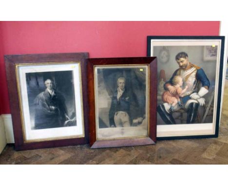 Two Victorian prints, Duke of Wellington and Chatterbox print refelections (3). Condition report: see terms and conditions