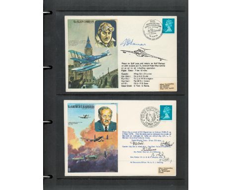 WW2 RAF Collection of 52 Signed Flown FDC's HA Codes, Complete Set Housed in Official Green RAF Folder. Full Set HA1-HA40 inc