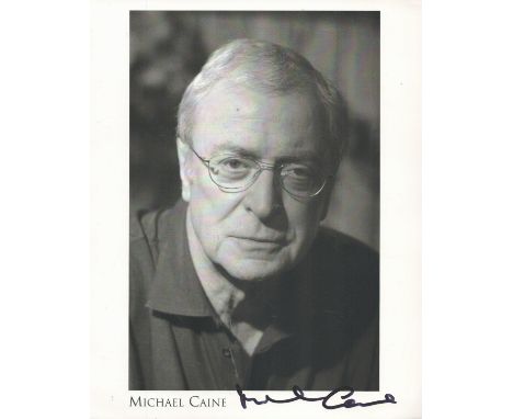 Michael Caine signed 10x8 black and white photo. Sir Michael Caine CBE (born Maurice Joseph Micklewhite; 14 March 1933) is an