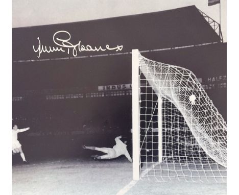 Sport Tottenham Hotspurs Legend Jimmy Greaves Signed 16x12 Black and White Photo. Signed in Silver Marker Pen. Photo Shows Gr
