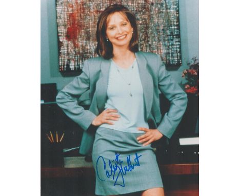 Carlista Flockhart signed 10x8 colour photo. Calista Kay Flockhart (born November 11, 1964)is an American actress. She is per