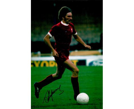 Steve Heighway signed 12x8 colour photo pictured in action for Liverpool. Stephen Derek Heighway (born 25 November 1947) is a