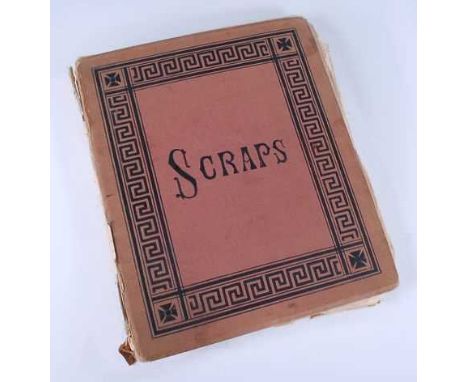 A Victorian 'scrap' album containing a large collection of autographed letters, documents, 'clipped' signatures, envelope fro