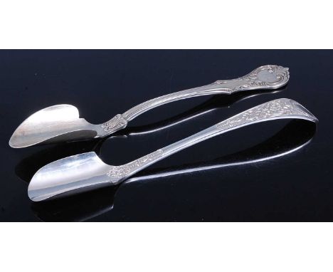 An Edwardian silver stilton scoop, in the Elizabethan pattern, maker Mappin &amp; Webb, Sheffield 1905, 19.5cm; together with