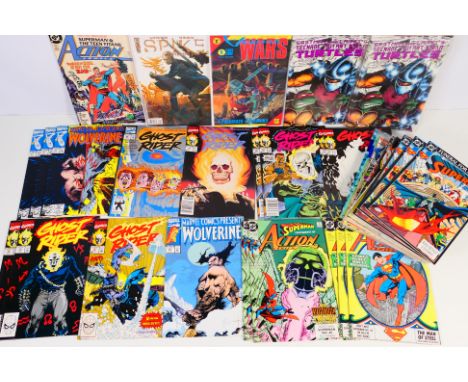 Marvel - DC Comics - Mirage - Dark Horse  Approximately 50 Bronze,  Copper and Modern Age comics. Lot includes Superman #76 D