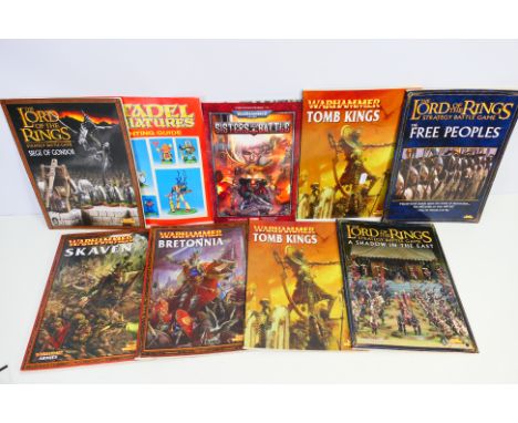 Warhammer - Games Workshop - Citadel - A group of Warhammer rule books, guides and a Warhammer comic. Lot includes Warhammer 