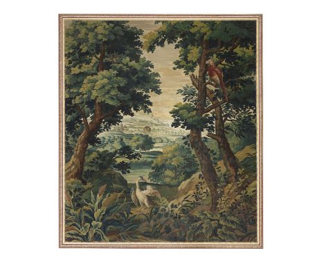 20th Century SchoolA decorative panel of a verdure tapestry cartoonOil on canvas, 220 x 200cm (86 5/8 x 78 3/4in).This lot is
