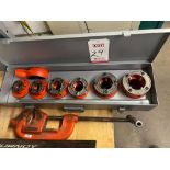 RIDGID HAND PIPE THREADER ½", ¾", 1", 1 ¼", 1 ½", 2" DIES, W/PIPE CUTTER