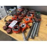 LOT - ASSORTED RIDGID PIPE DIES & HANDLES
