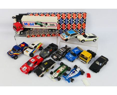Scalextric - A collection of unboxed vintage Scalextric cars in varying condition from the circa 1960s but includes a Leyland