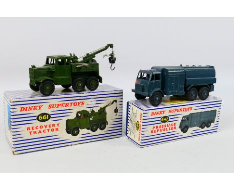 Dinky Supertoys - Diecast - A pair dinky diecast vehicles comprising of Recovery Tractor (#661) and Pressure Refueller (#642)