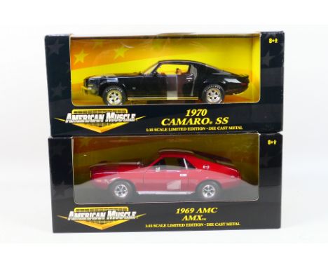 Ertl - Two boxed diecast 'Limited Edition' 1:18 scale model cars from Ertl's 'American Muscle' series, consisting of #727639 