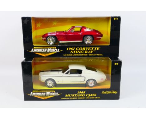 Ertl - Two boxed diecast 'Limited Edition' 1:18 scale model cars from Ertl's 'American Muscle' series, consisting of #726056 