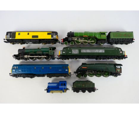 Hornby - Bachmann - Tri-ang - Gutzold - An unboxed group of seven steam and diesel locomotives in mainly OO gauge. Lot includ