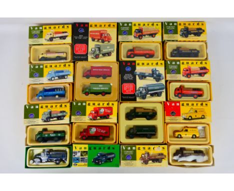 Vanguards - A boxed collection of 12 diecast model vehicles / set from Vanguards. Lot includes VA4001 Ford Anglia 'AA' Van; V