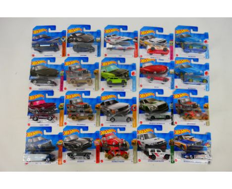 Mattel - HotWheels - A collection of 20 HotWheels vehicles from the 2022 range including Valkwagon"Baja Bug"(Baja Blazers), L