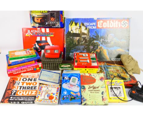 Waddingtons - Parker - Atari - Others - A miscellany of vintage board games, puzzles, toys and electronic gaming items. Lot i