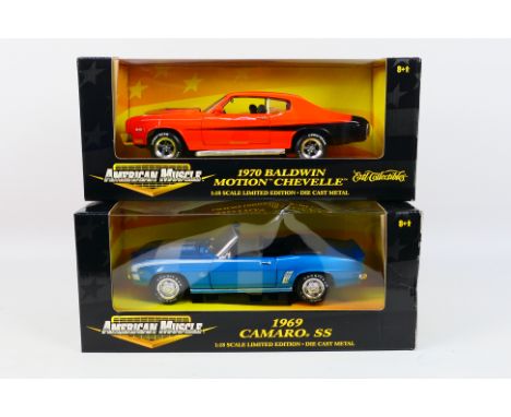 Ertl - Two boxed diecast 'Limited Edition' 1:18 scale model cars from Ertl's 'American Muscle' series, consisting of #726063 