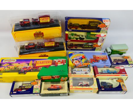 Corgi - Lledo - Atlas Editions - A predominately boxed collection of circus themed diecast model vehicles in various scales. 