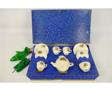 Amersham - A 1950s Amersham tea set decorated with printed nursery rhymes in excellent condition and in its original box. The