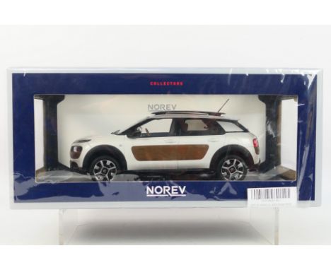 Norev - A boxed 1:18 scale Norev #181651 Citroen C4 Cactus 2014. The model in pearl white with chocolate coloured airbumps ap