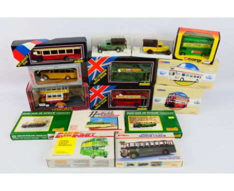 Corgi - Solido - Vitesse - Others - A boxed group of diecast vehicles in various scales (mainly buses) with a some 1:76 scale