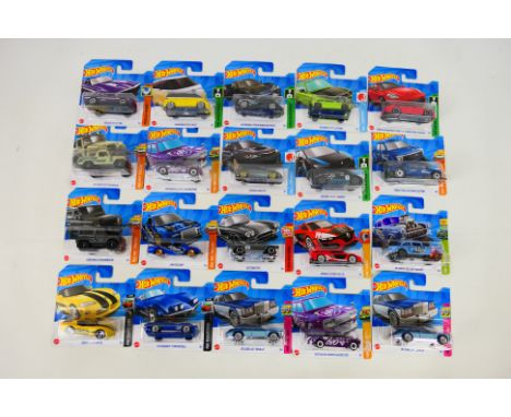 Mattel - HotWheels - A collection of 20 HotWheels vehicles from the 2022 range including '55 Chevy Bel Air Gasser(HW Gassers)