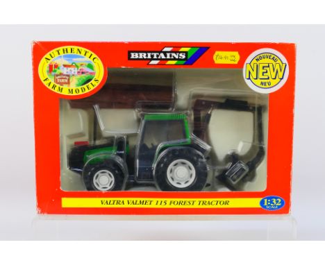 Britains - A boxed 1997 dated Valtra Valmet 115 Forest Tractor # 09447. It appears unused and Mint in a Good box with some li