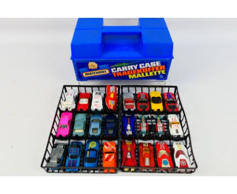 Matchbox - A plastic Matchbox carry case containing 24 Matchbox Superfast & International diecast model vehicles. Models incl
