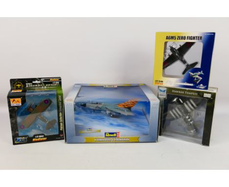 Revell - Sky Max - Witty Wings - Winged Ace - 4 x boxed aircraft in 1:72 scale including Hawker Tempest V # SM4001, A6M5 Zero