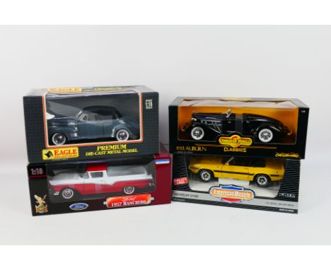 Ertl - Road Signature - Eagle Collectibles (Universal Hobbies) - Four boxed diecast 1:18 scale model cars American model cars