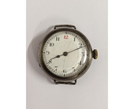 An early 20th century silver cased trench watchLocation: 