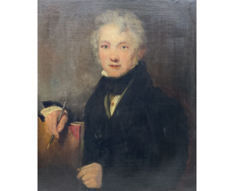 Alfred Henry Taylor (British ?-c1868): Half Length Portrait of a Gentleman, oil on canvas signed and dated April 1833, 75cm x