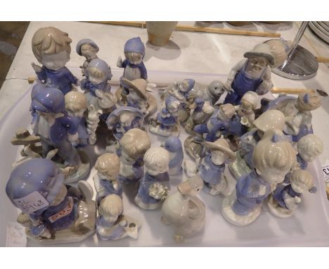Large quantity of mixed Nao style figurines. Not available for in-house P&amp;P 
