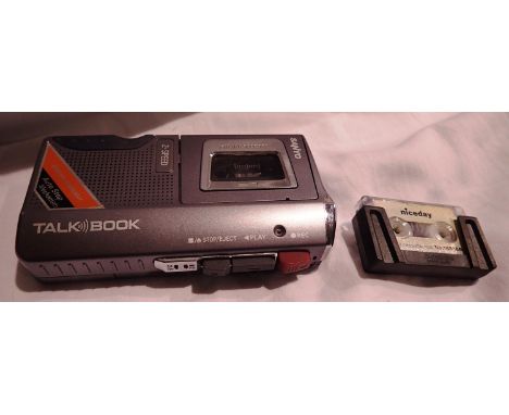 Talk book Dictaphone by Sanyo. P&amp;P Group 1 (£14+VAT for the first lot and £1+VAT for subsequent lots) 