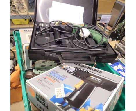Box of mixed tools, mainly power tools. All electrical items in this lot have been PAT tested for safety and have passed. Thi