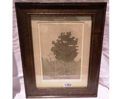 Limited edition lithograph 9/30, indistinctly signed, Summer Echo. Not available for in-house P&amp;P 