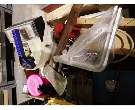 Mixed tools including a tile cutter. Not available for in-house P&amp;P 