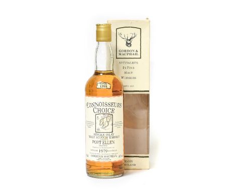 Port Ellen 1979 16 Year Old Islay Single Malt Scotch Whisky, Independently bottled by Gordon &amp; MacPhail for their Connois