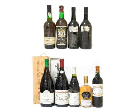 Mixed Wine &amp; Spirits: Domaine Vieux Telegraphe Chateauneuf-du-Pape 2006 (one magnum), Jean-Marc Brochard 1996 Chablis Gra